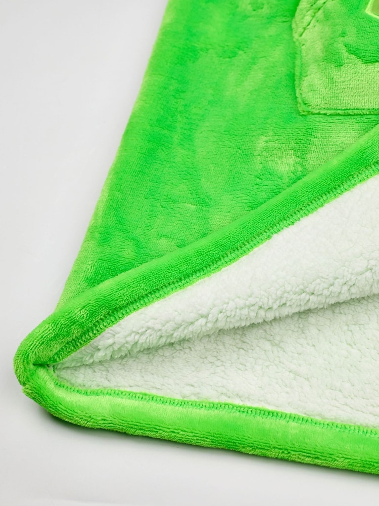 Vanilla Underground Green Kids Super Mario Character Blanket Hoodie - Image 4 of 6
