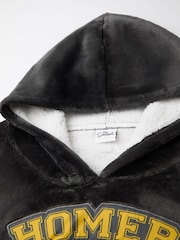 Vanilla Underground Black Mens The Simpsons Homer Blanket Hoodie - Image 3 of 6