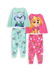 Vanilla Underground Pink Girls Paw Patrol Pyjamas 2 Pack - Image 1 of 5