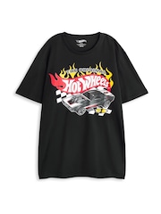 Vanilla Underground Black Mens Hot Wheels 100% Cotton Pyjamas - Image 2 of 6