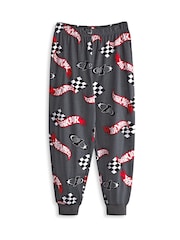 Vanilla Underground Black Mens Hot Wheels 100% Cotton Pyjamas - Image 4 of 6