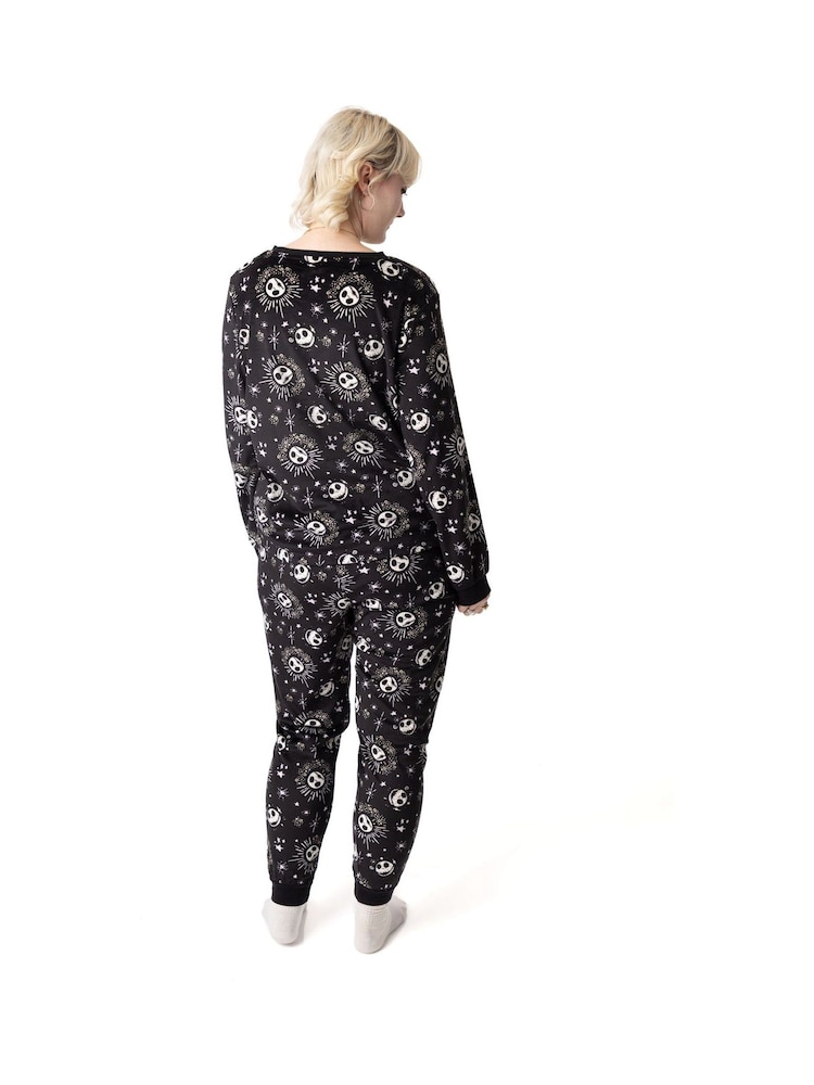 Vanilla Underground Black Womens Disney Nightmare Before Christmas Pyjamas - Image 2 of 6