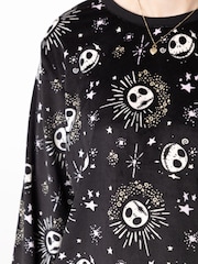 Vanilla Underground Black Womens Disney Nightmare Before Christmas Pyjamas - Image 3 of 6