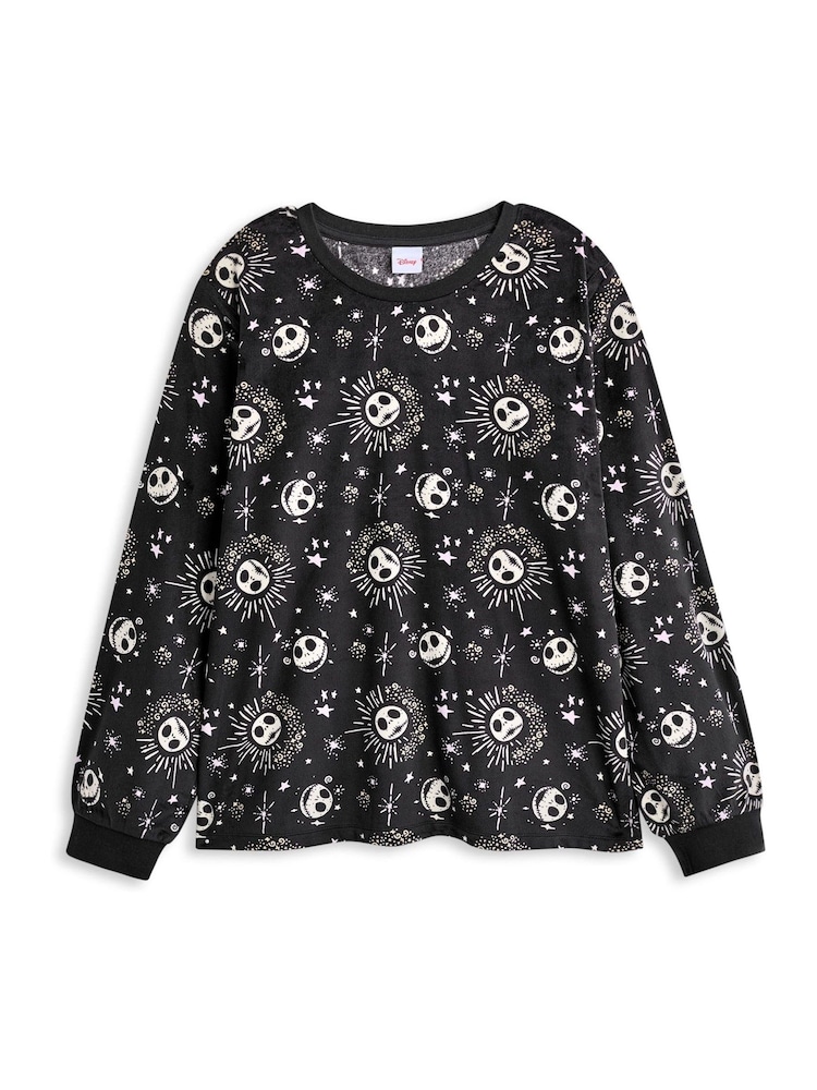 Vanilla Underground Black Womens Disney Nightmare Before Christmas Pyjamas - Image 4 of 6