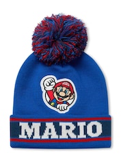 Vanilla Underground Blue Super Mario Boys Hat And Gloves Set - Image 3 of 6