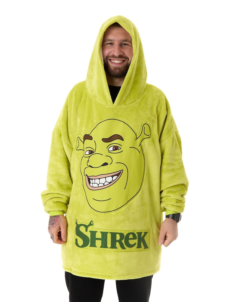 Vanilla Underground Green Mens Shrek Blanket Hoodie - Image 1 of 6