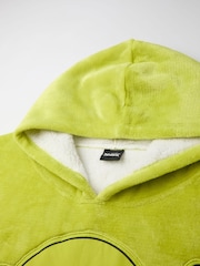 Vanilla Underground Green Mens Shrek Blanket Hoodie - Image 5 of 6