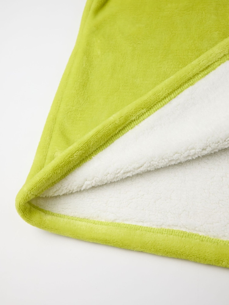 Vanilla Underground Green Mens Shrek Blanket Hoodie - Image 6 of 6