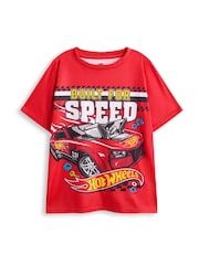 Vanilla Underground Blue Boys Hot Wheels Pyjamas 2 Pack - Image 2 of 7