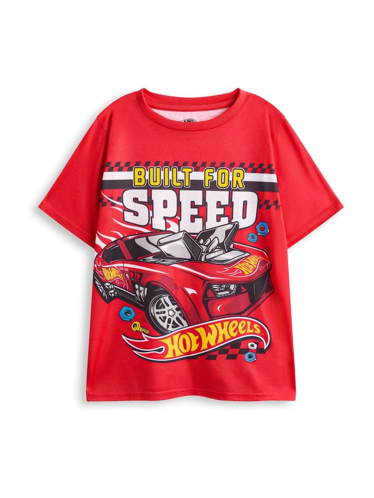 Vanilla Underground Blue Boys Hot Wheels Pyjamas 2 Pack - Image 2 of 7