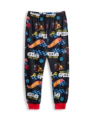 Vanilla Underground Blue Boys Hot Wheels Pyjamas 2 Pack - Image 3 of 7