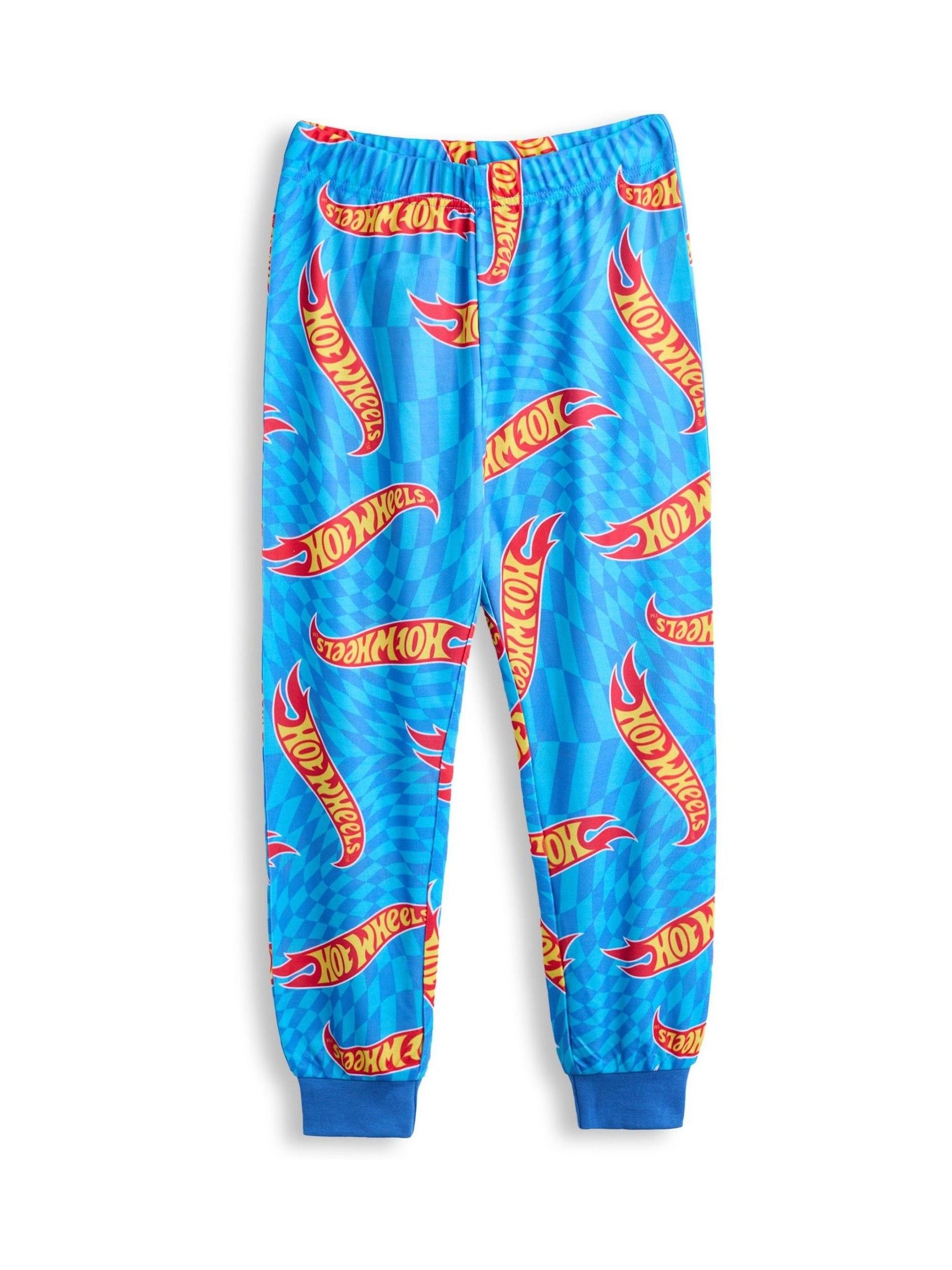Vanilla Underground Blue Boys Hot Wheels Pyjamas 2 Pack - Image 5 of 7