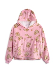 Vanilla Underground Pink Girls Pusheen Blanket Hoodie - Image 1 of 6