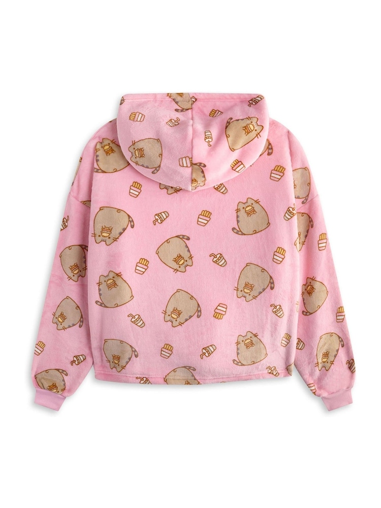 Vanilla Underground Pink Girls Pusheen Blanket Hoodie - Image 2 of 6
