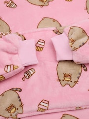 Vanilla Underground Pink Girls Pusheen Blanket Hoodie - Image 6 of 6