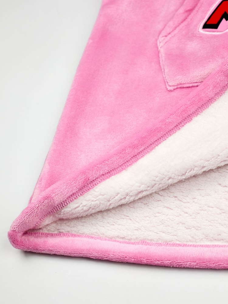 Vanilla Underground Pink Kids Super Mario Character Blanket Hoodie - Image 4 of 6