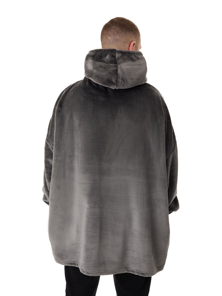 Vanilla Underground Black Mens Nirvana Blanket Hoodie - Image 2 of 6