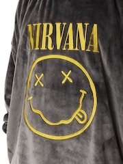 Vanilla Underground Black Mens Nirvana Blanket Hoodie - Image 3 of 6