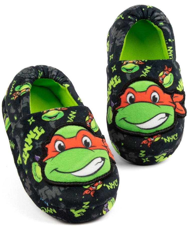 Vanilla Underground Black Boys Teenage Mutant Ninja Turtles Slippers - Image 2 of 6