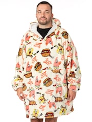 Vanilla Underground White SpongeBob Adult Blanket 100% Cotton Hoodie - Image 2 of 6