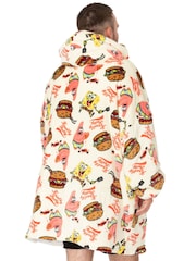 Vanilla Underground White SpongeBob Adult Blanket 100% Cotton Hoodie - Image 3 of 6