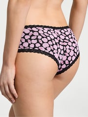 Victoria's Secret Black Seashell Cheeky Cotton Lace Waist Knickers - Image 2 of 2