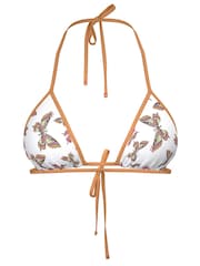 Victoria's Secret PINK White Butterfly Triangle Terry Bikini Top - Image 4 of 4