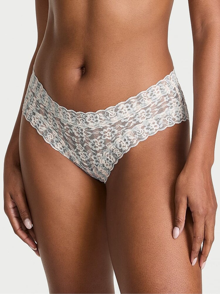Victoria's Secret Grey Fog Stripe Cheeky Knickers - Image 1 of 3 Victoria's Secret Grey Fog Stripe Cheeky Knickers - Image 1 of 3