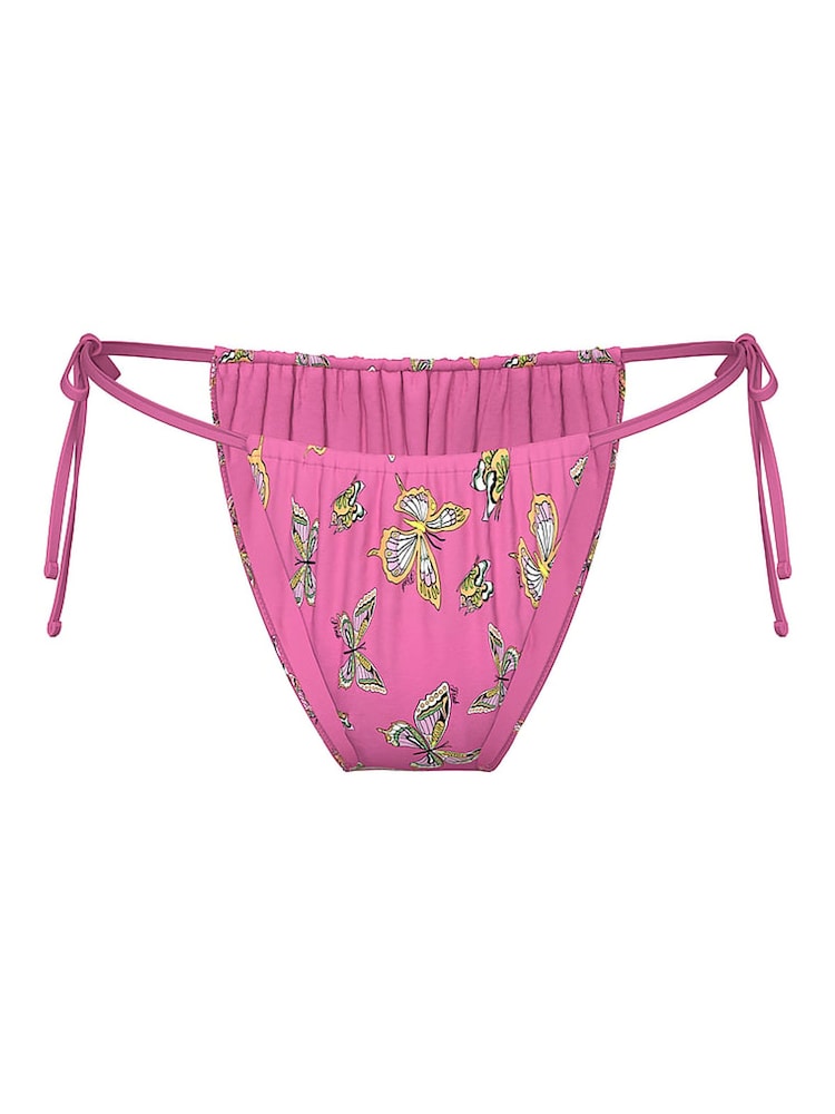 Victoria's Secret PINK Pink Butterfly Tie Side Cheeky Bikini Bottoms - Image 5 of 5 Victoria's Secret PINK Pink Butterfly Tie Side Cheeky Bikini Bottoms - Image 5 of 5