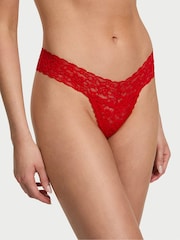 Victoria's Secret Lipstick Red Thong Knickers - Image 1 of 3