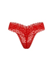 Victoria's Secret Lipstick Red Thong Knickers - Image 3 of 3