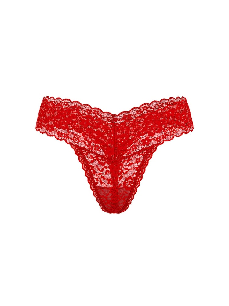 Victoria's Secret Lipstick Red Thong Knickers - Image 3 of 3