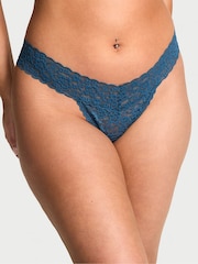 Victoria's Secret Midnight Sea Blue Thong Knickers - Image 1 of 2