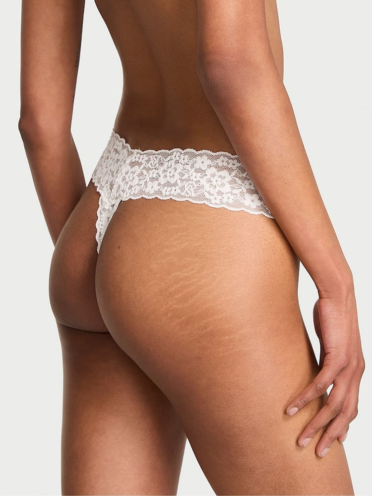 Victoria's Secret Coconut White Thong Knickers - Image 2 of 2 Victoria's Secret Coconut White Thong Knickers - Image 2 of 2