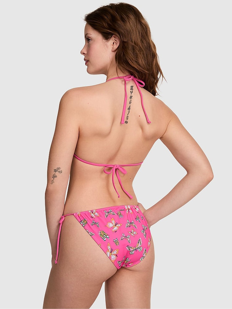 Victoria's Secret PINK Pink Butterfly Triangle Terry Bikini Top - Image 2 of 4