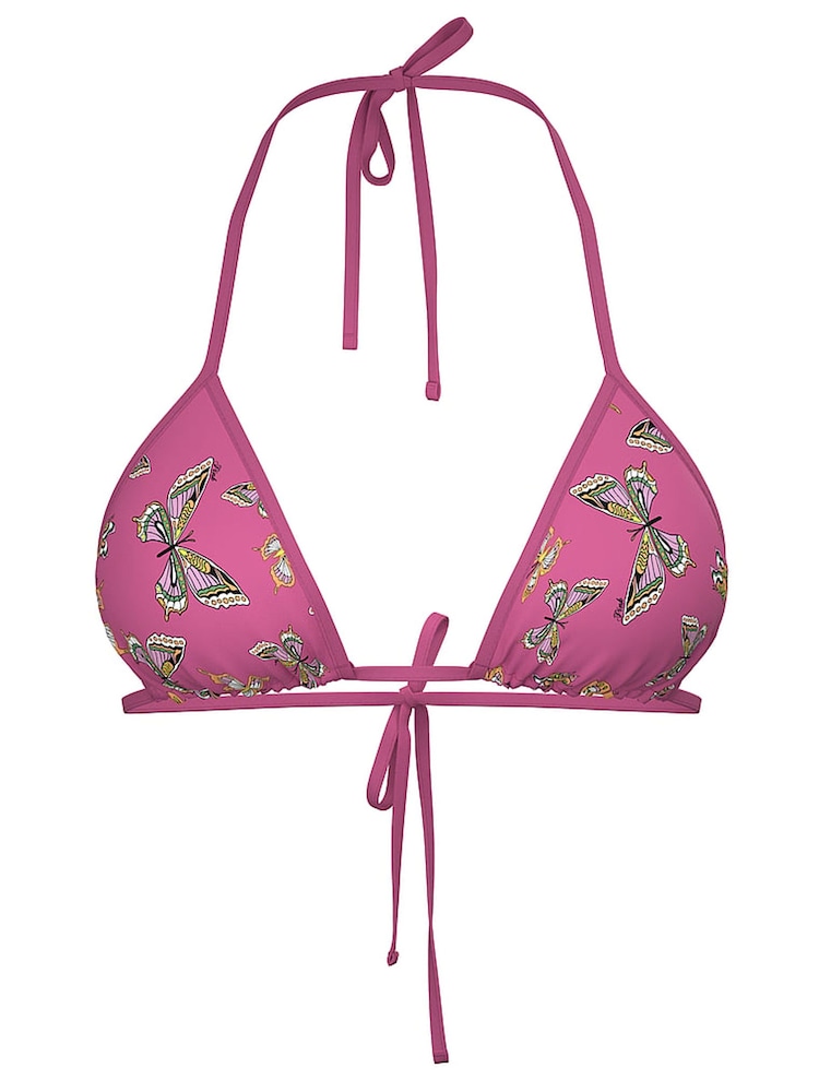 Victoria's Secret PINK Pink Butterfly Triangle Terry Bikini Top - Image 4 of 4