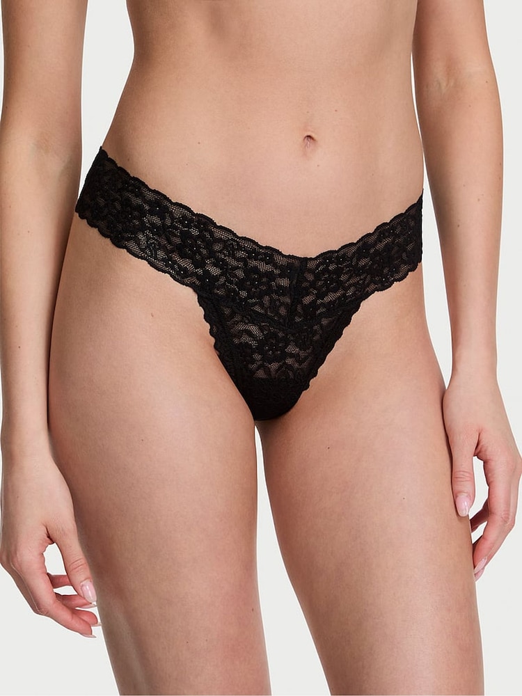 Victoria's Secret Black Thong Knickers - Image 1 of 3 Victoria's Secret Black Thong Knickers - Image 1 of 3