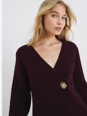 River Island Asymmetric Button pletena jopa - Slika 1 iz 6