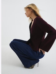 River Island Asymmetric Button pletena jopa - Slika 3 iz 6