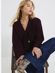 River Island Asymmetric Button pletena jopa - Slika 4 iz 6
