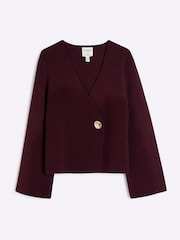 River Island Asymmetric Button pletena jopa - Slika 5 iz 6