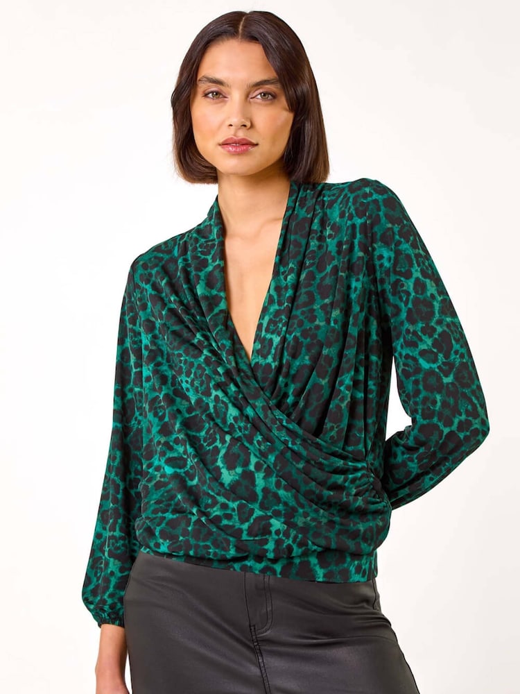 Top elástico con estampado animal de Roman - Imagen 1 de 5