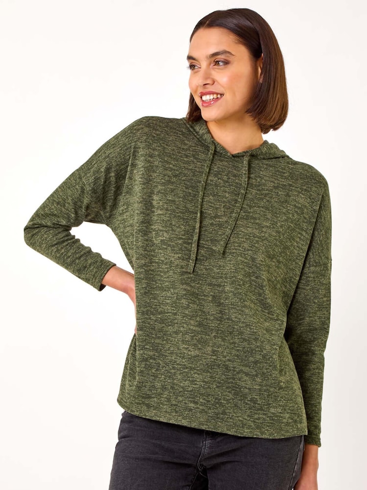 Roman Green Soft Drawstring Hoodie - Image 1 of 5