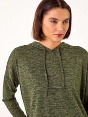 Roman Green Soft Drawstring Hoodie - Image 4 of 5