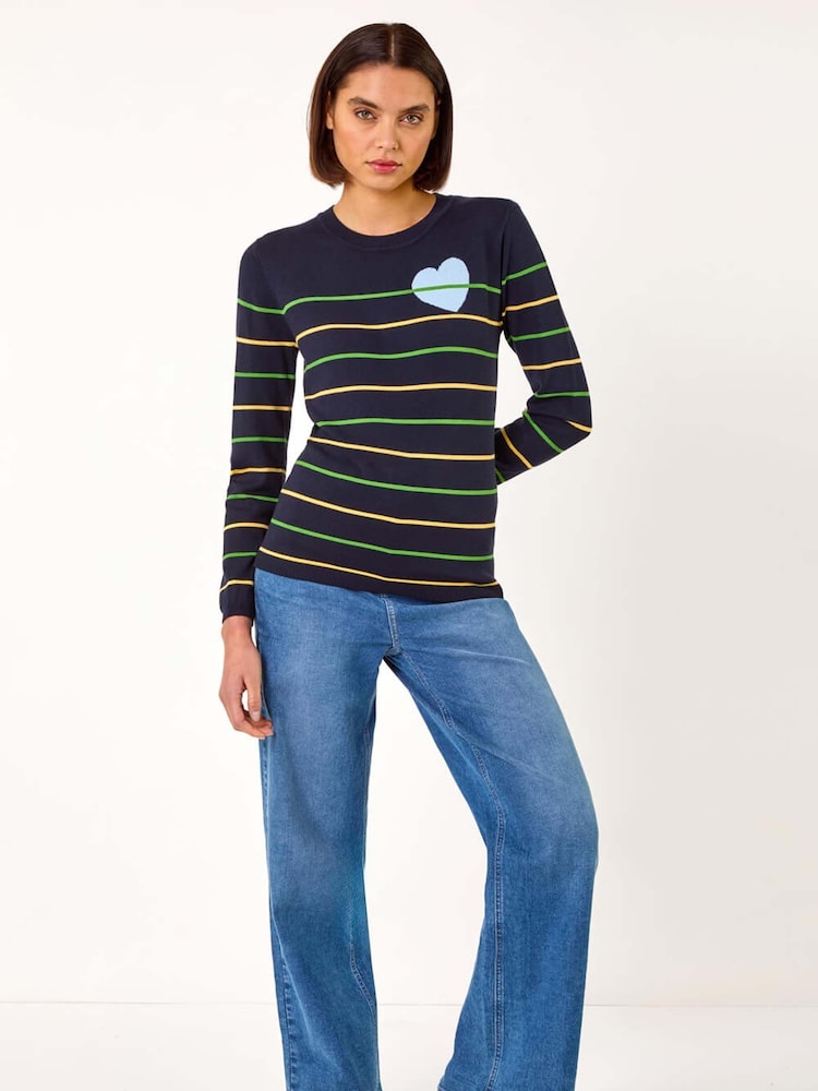 Roman Heart Stripe Knit Jumper - Imagen 1 de 5 Roman Heart Stripe Knit Jumper - Imagen 1 de 5