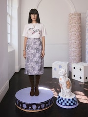 Katzenmotiv - Cath Kidston – T-Shirt aus 100 % Baumwolle - Bild 1 von 10