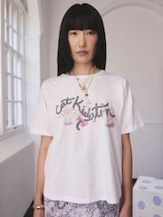 Katzenmotiv - Cath Kidston – T-Shirt aus 100 % Baumwolle - Bild 3 von 10