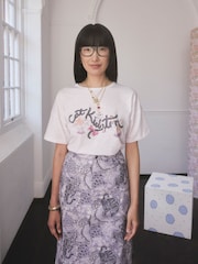 Katzenmotiv - Cath Kidston – T-Shirt aus 100 % Baumwolle - Bild 5 von 10