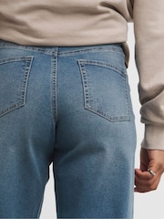 Simply Be Light Blue 24/7 Wide Leg Jeans - Image 4 of 4