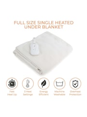 Carmen White Heated Under Blanket Heater with Overheat Protection - Image 2 of 8